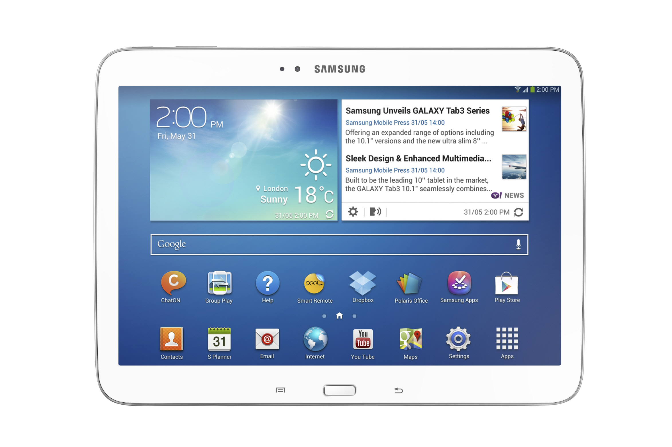 Samsung Introduces a New Line of Galaxy Tab 3 Tablets, Including 8- and 10.1-Inch Flavors