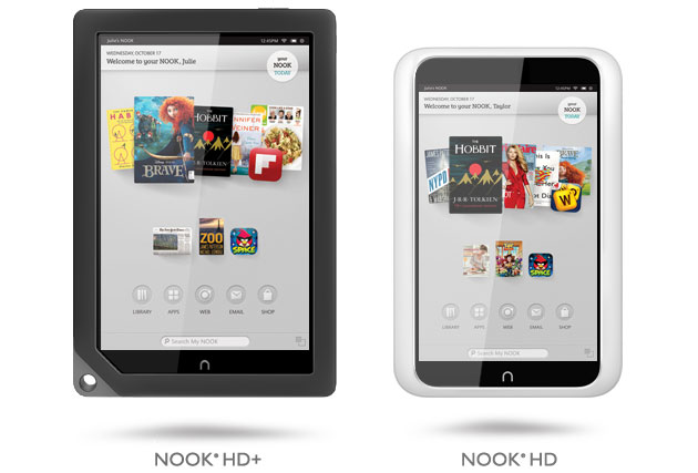 Barnes & Noble Announces Nook HD and Nook HD+ Android Tablets