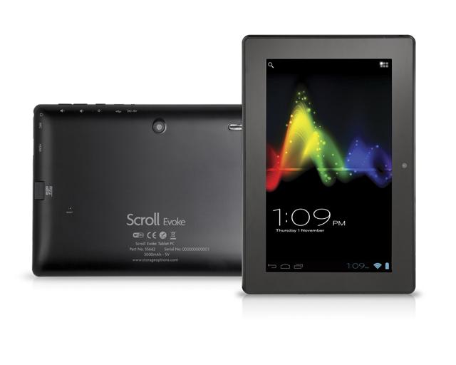 7-inch Scroll Evoke Tablet with Jelly Bean OS To Launch In Europe
