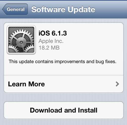 Apple Releases iOS 6.1.3 To Fix Lock Screen Security Breach