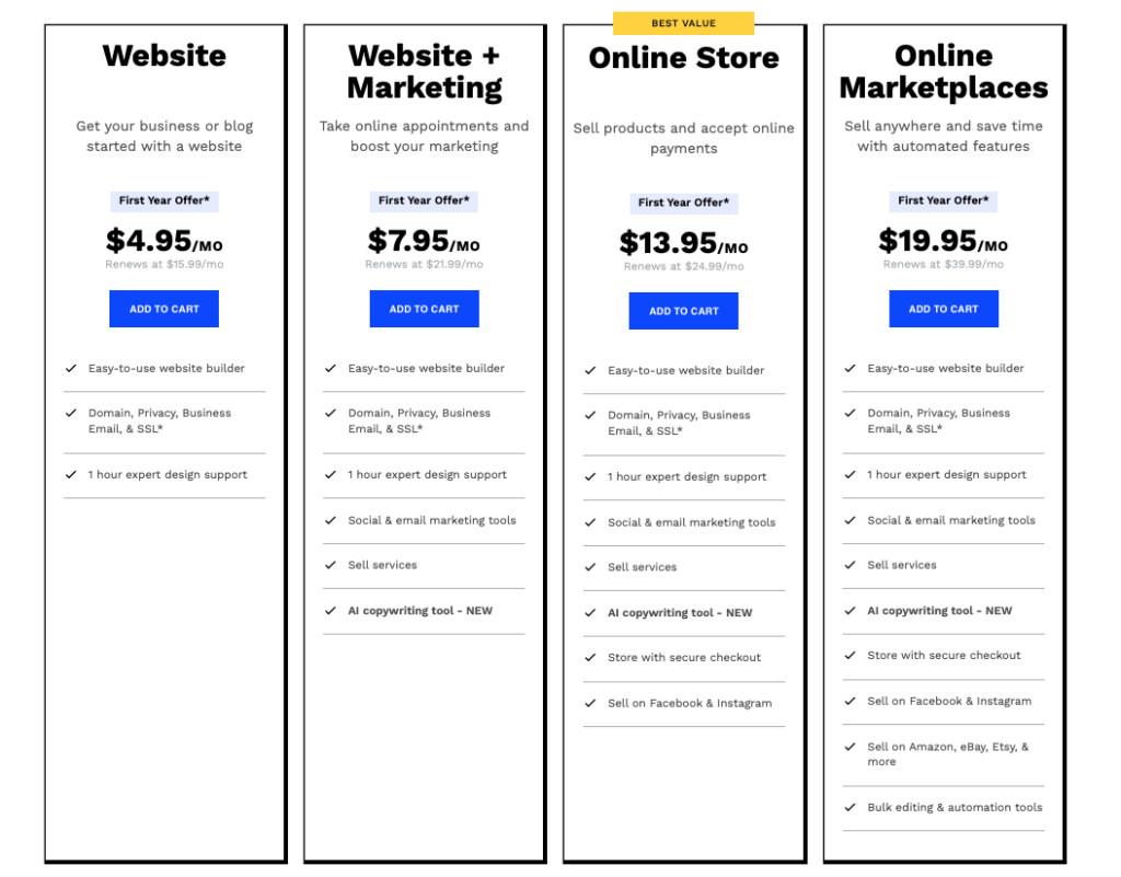 web.com pricing