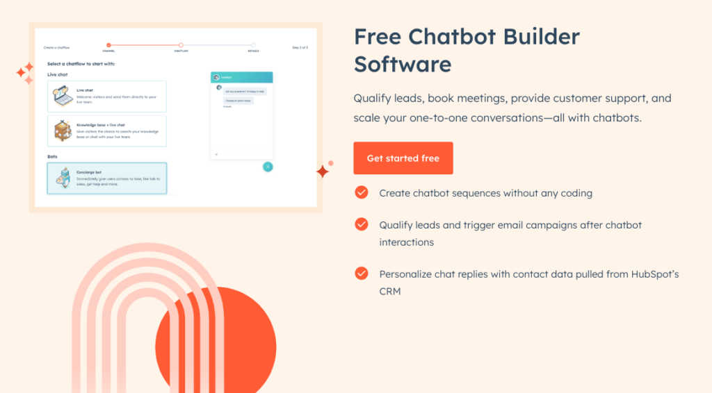 HunSpot free chatbot builder